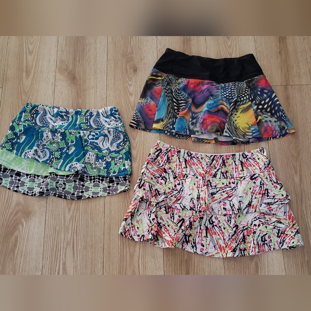 Vibrant Patterned Skirt Trio Bolle B Passionit